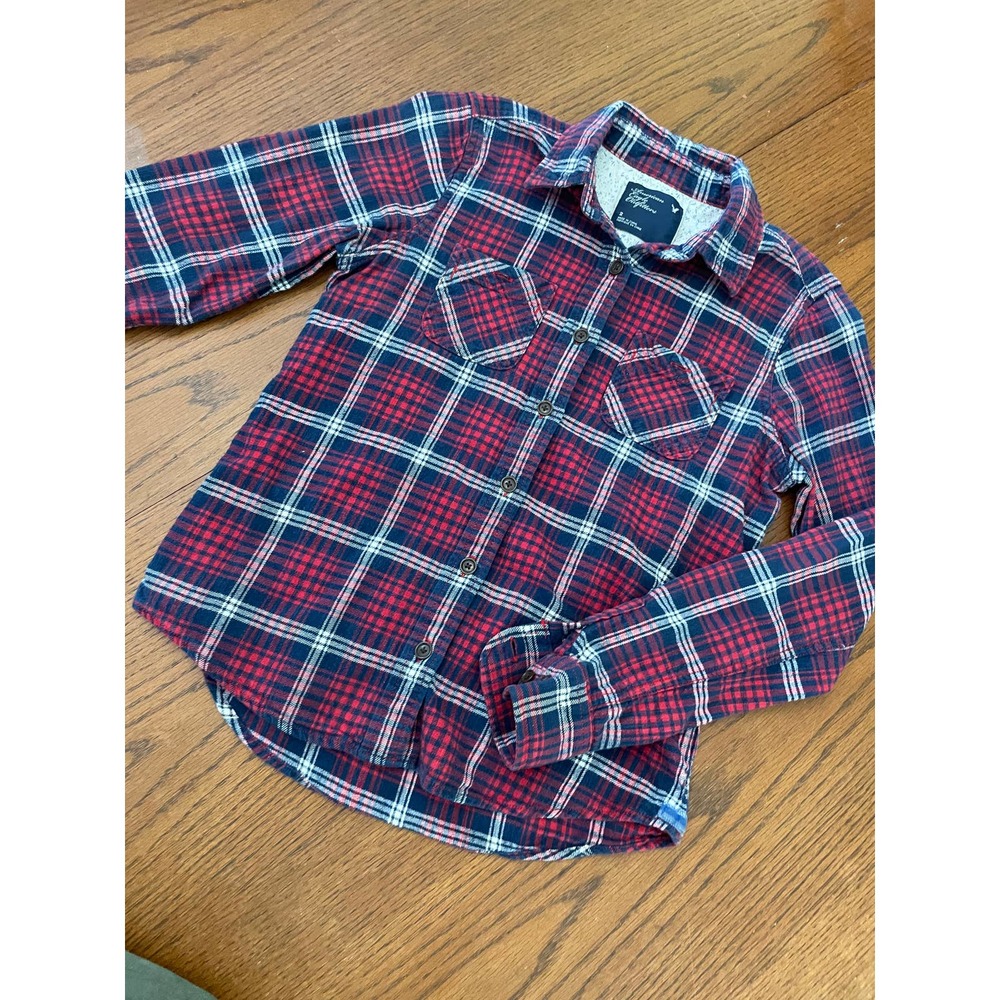 American Eagle Flannel Button Down Size 2 - image 2